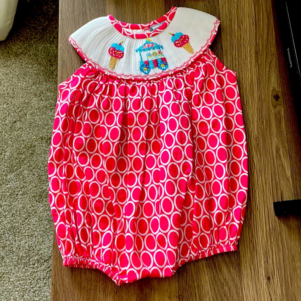 Three Sisters Bubble outfit size 9 months. Likely used. Looks new
